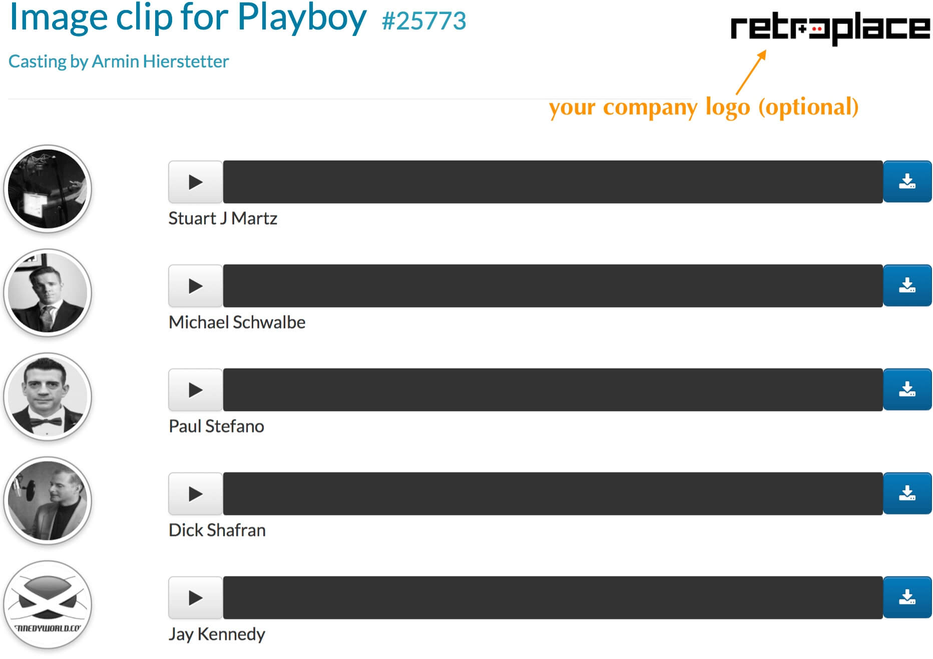 Pas de marques : lorsque vous partagez une shortlist avec des clients, il n