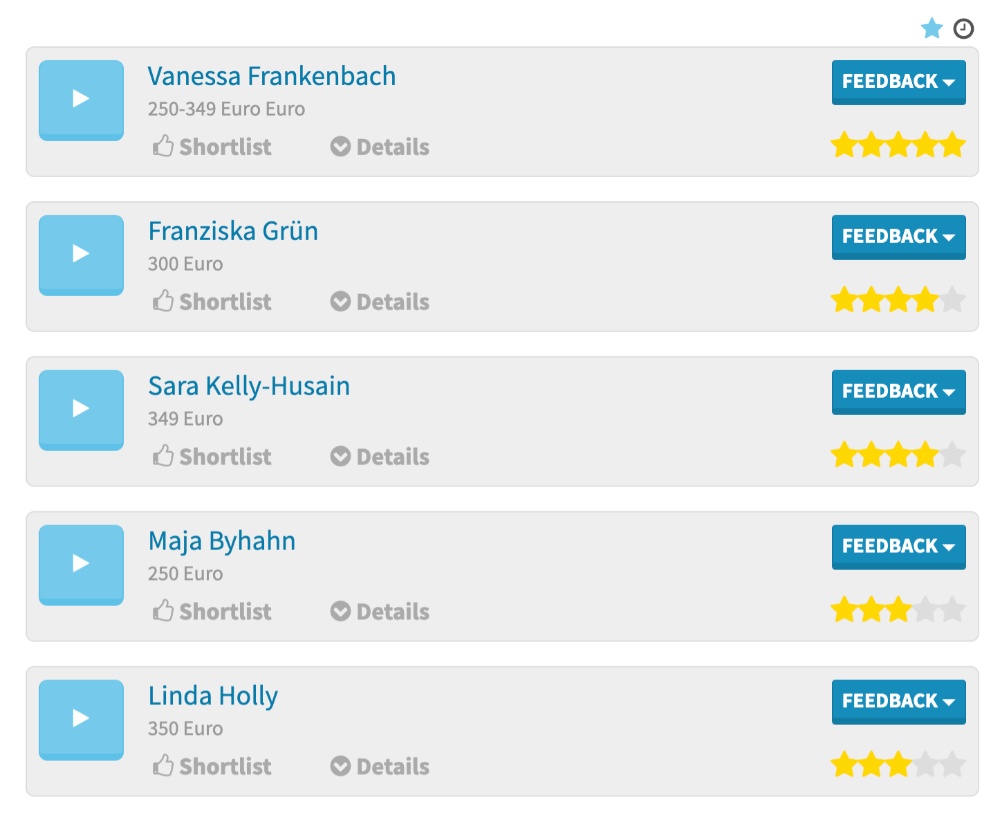 Gratis Stemacteurs-Castings